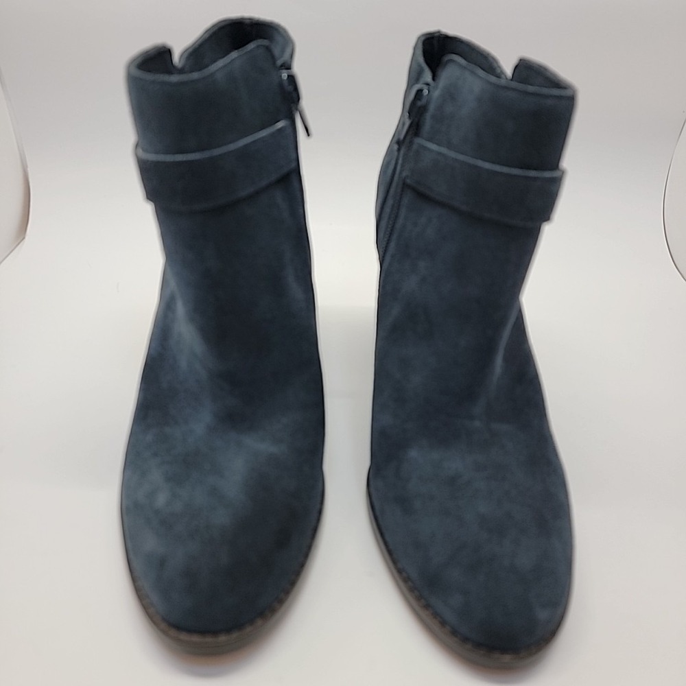 Sole Society Lyriq Suede Leather Studded Ankle Bootie Ink Blue Women's Sz 9M NEW - Picture 3 of 9